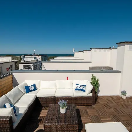 Blue Marine 19 Z Tarasem I Widokiem Na Morze Przy Plazy Apartment