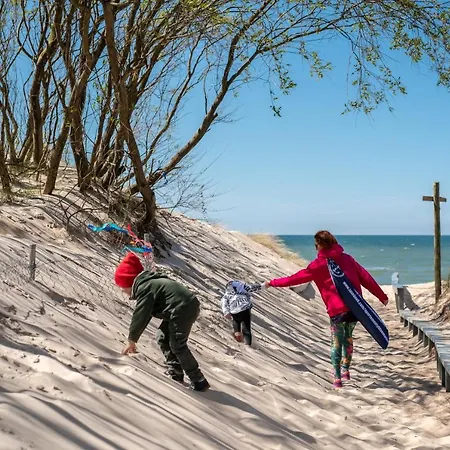 アパート Blue Marine 19 Z Tarasem I Widokiem Na Morze Przy Plazy ロビ