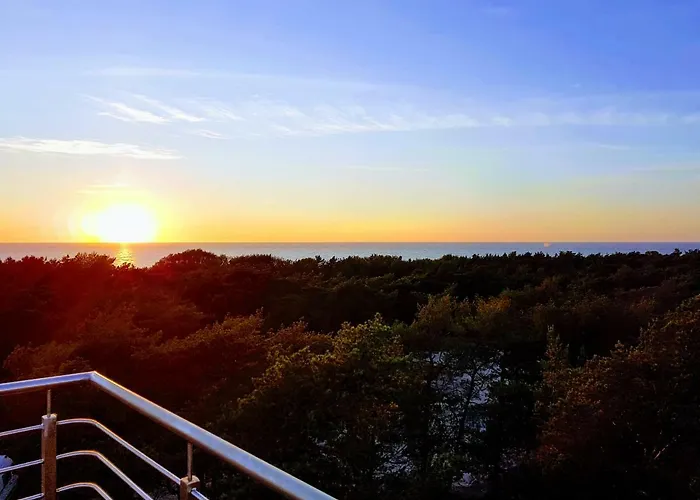 Blue Marine 19 Z Tarasem I Widokiem Na Morze Przy Plazy Lägenhet *