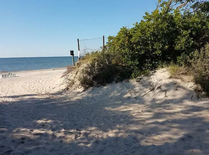 Blue Marine 19 Z Tarasem I Widokiem Na Morze Przy Plazy Lägenhet Rowy (Pomerania)