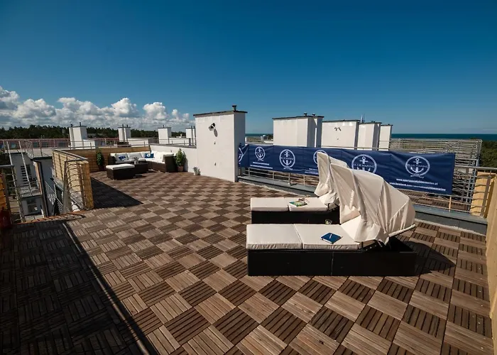 Blue Marine 19 Z Tarasem I Widokiem Na Morze Przy Plazy Rowy (Pomerania)